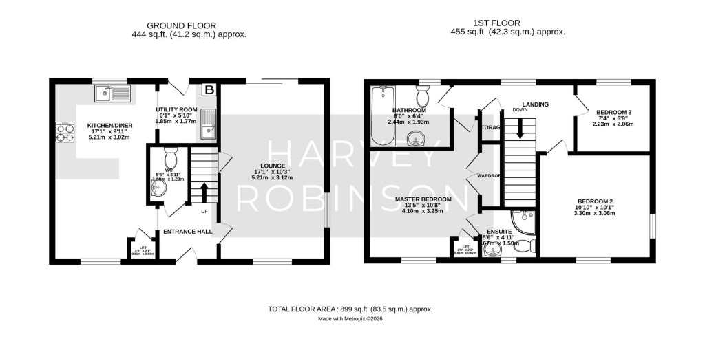Floorplans For Jeffrey Drive, Sapley, PE28