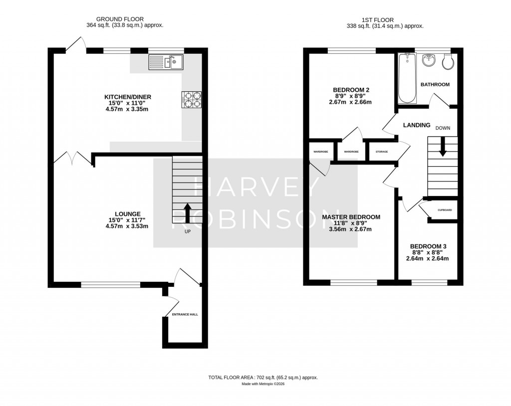 Floorplans For Bramble End, Alconbury, PE28