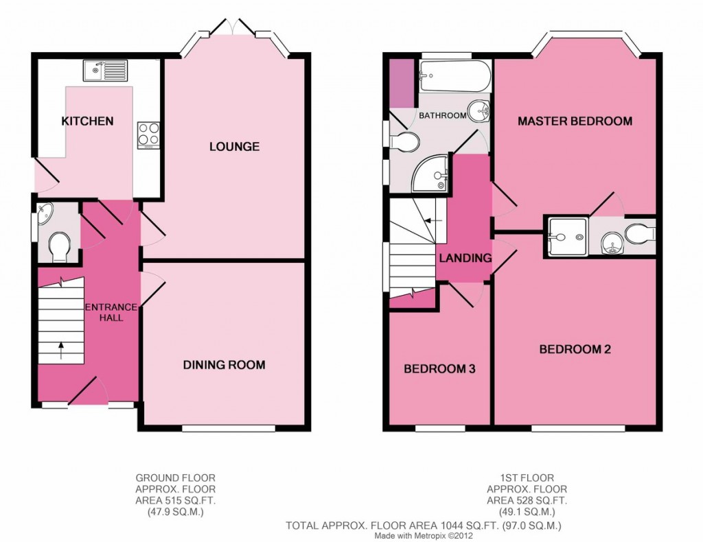 Floorplans For Castle Hill, Huntingdon, Cambridgeshire