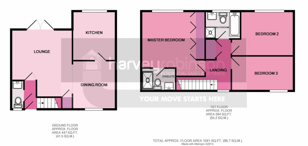 Floorplans For Christie Drive, Hinchingbrooke, Huntingdon, Cambridgeshire