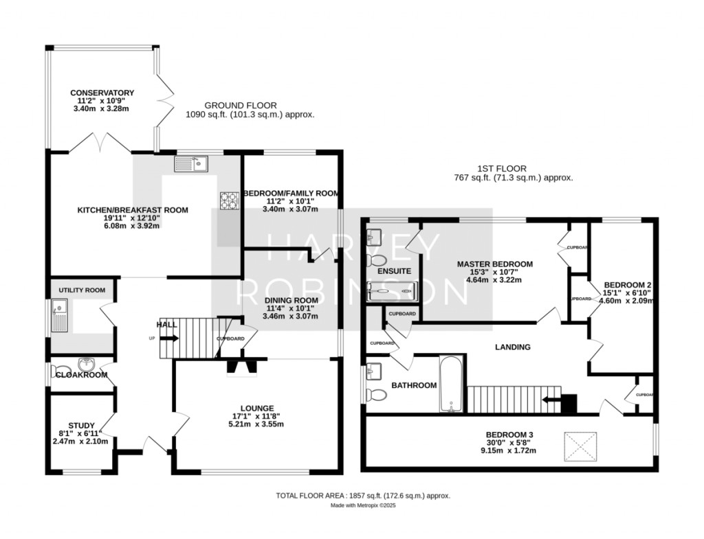 Floorplans For Mill Road, Little Stukeley