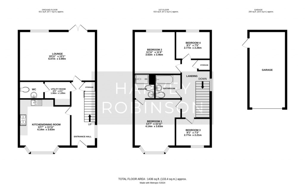 Floorplans For Anderson Road, Biggleswade