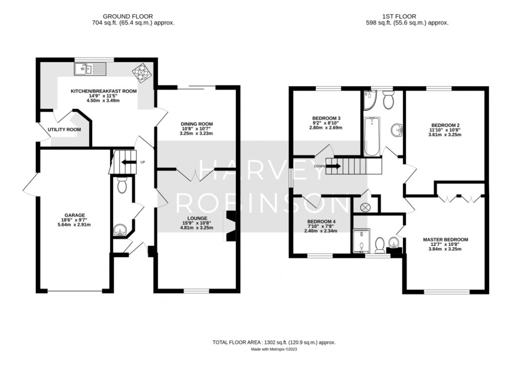 Floorplans For Wigsted Close, Papworth Everard