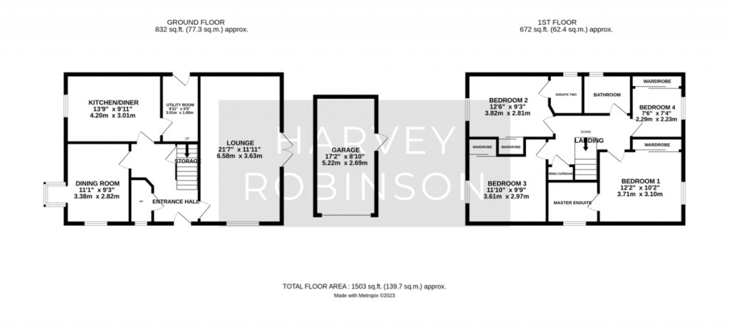 Floorplans For Goldie Close, St Ives
