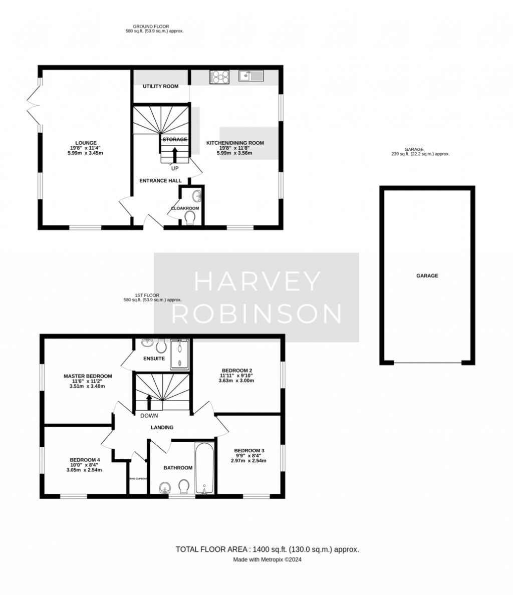 Floorplans For Erlensee Way, Biggleswade