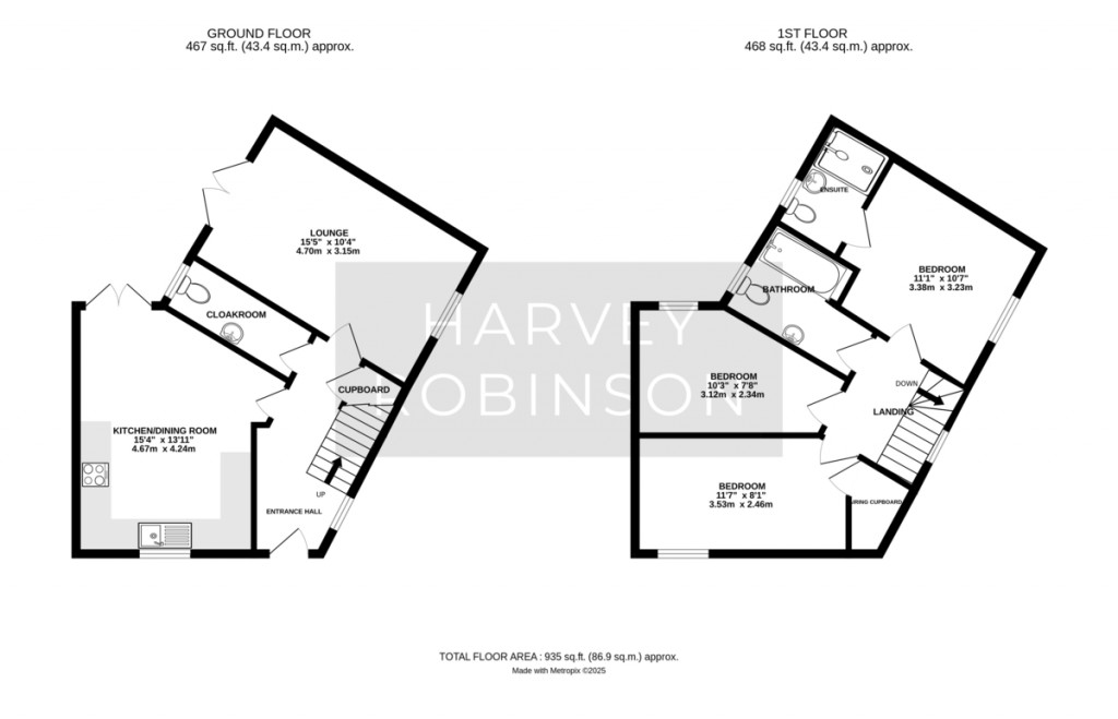 Floorplans For Chew Meadow, Biggleswade