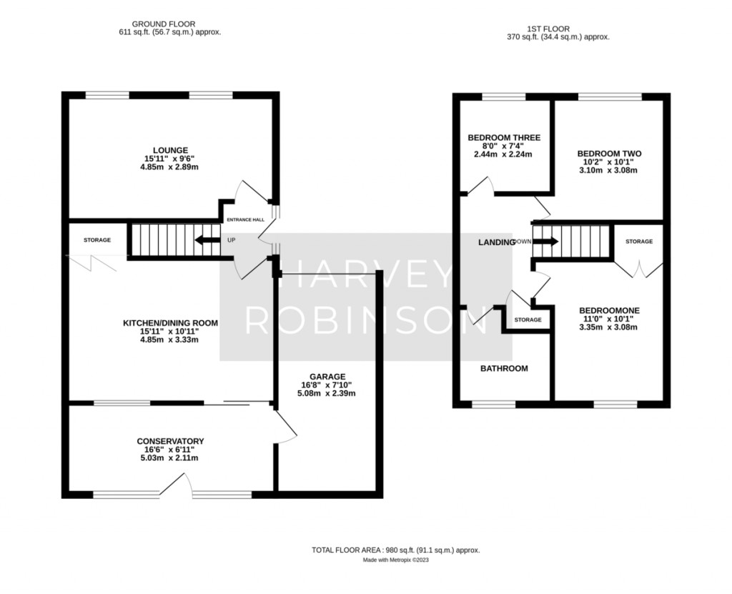 Floorplans For Wheatley Crescent, Bluntisham