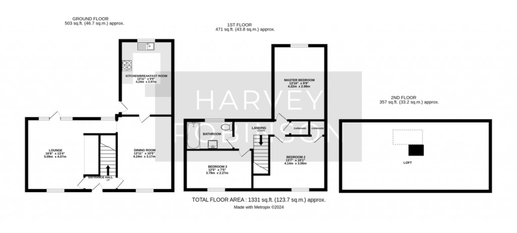 Floorplans For The Causeway, Godmanchester, Huntingdon