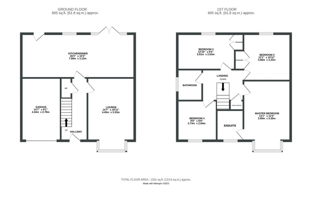 Floorplans For Cambridge Drive, St Ives