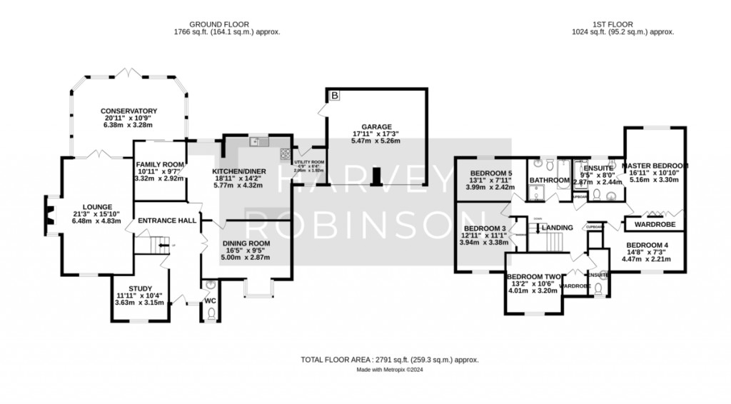 Floorplans For St Georges Close, Brampton