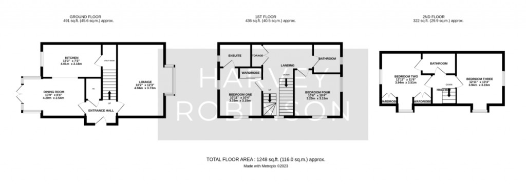 Floorplans For Wilson Way, St Ives