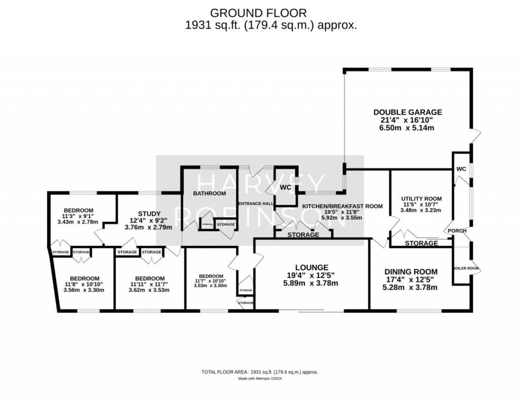 Floorplans For Cambridge Road, Fenstanton