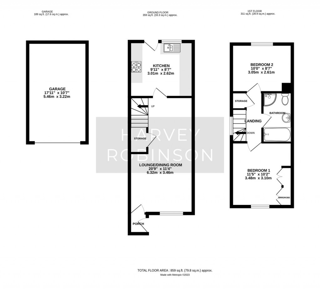Floorplans For St. Johns Street, Biggleswade