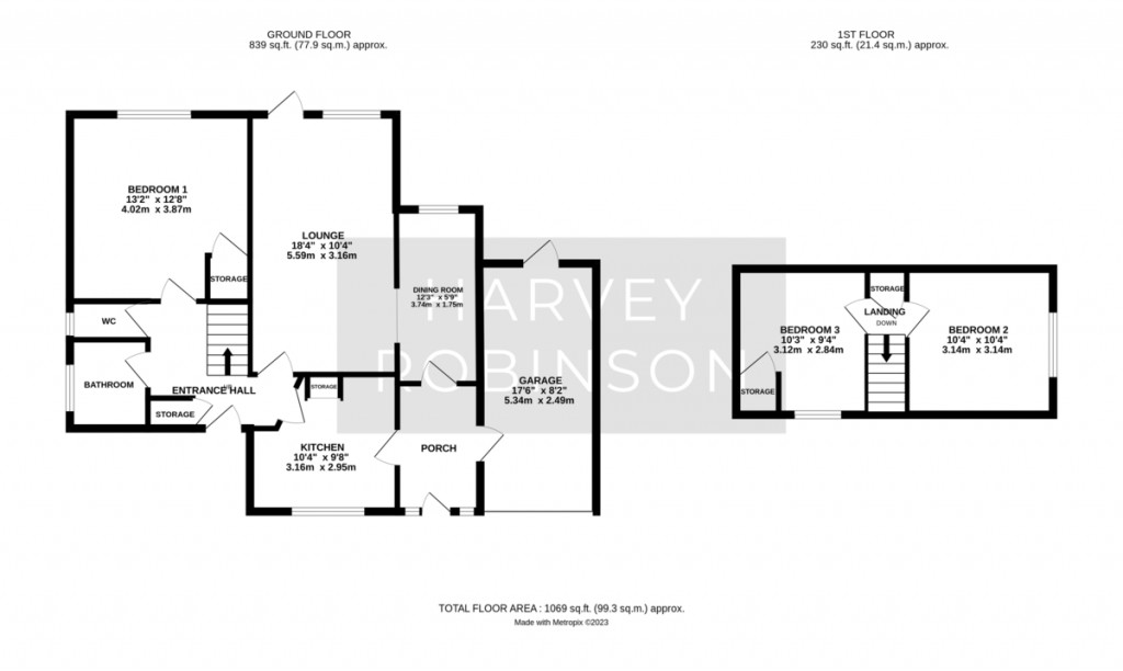 Floorplans For Abbots Crescent, St. Ives