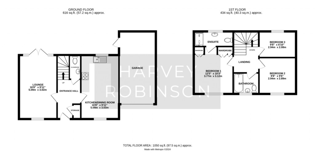 Floorplans For Ouse Way, Biggleswade