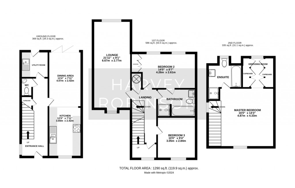 Floorplans For Garnatte Drive, Alconbury Weald