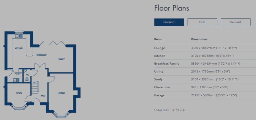 Floorplans For Alconbury Weald, Huntingdon