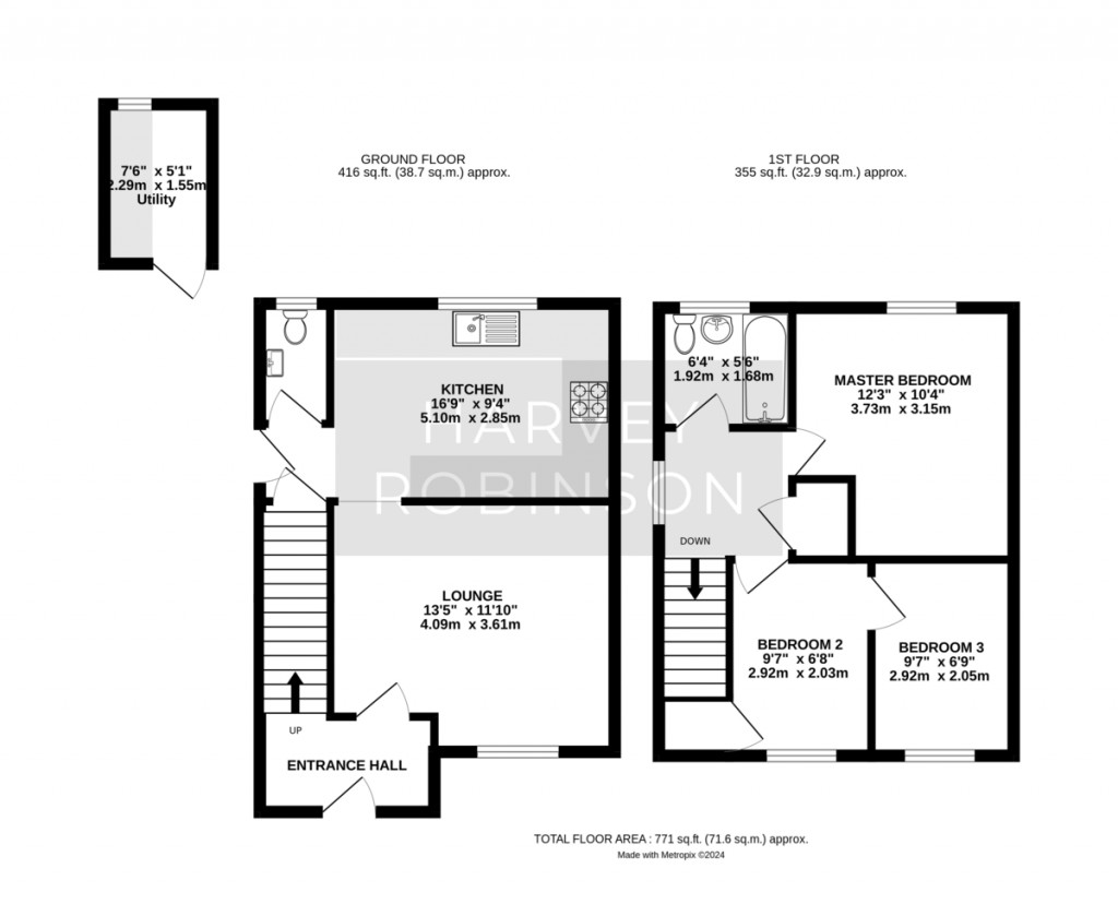 Floorplans For Rectory Gardens, Godmanchester