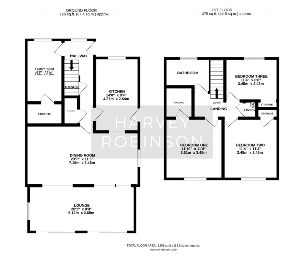 Floorplans For Home Farm Road, Houghton