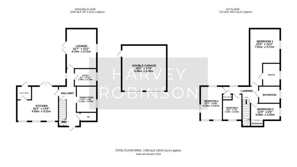 Floorplans For Freston Close, St. Ives