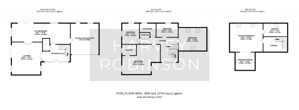 Floorplans For The Rosary, Fen Drayton