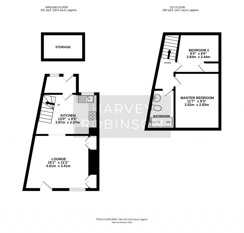 Floorplans For Huntingdon Road, Brampton