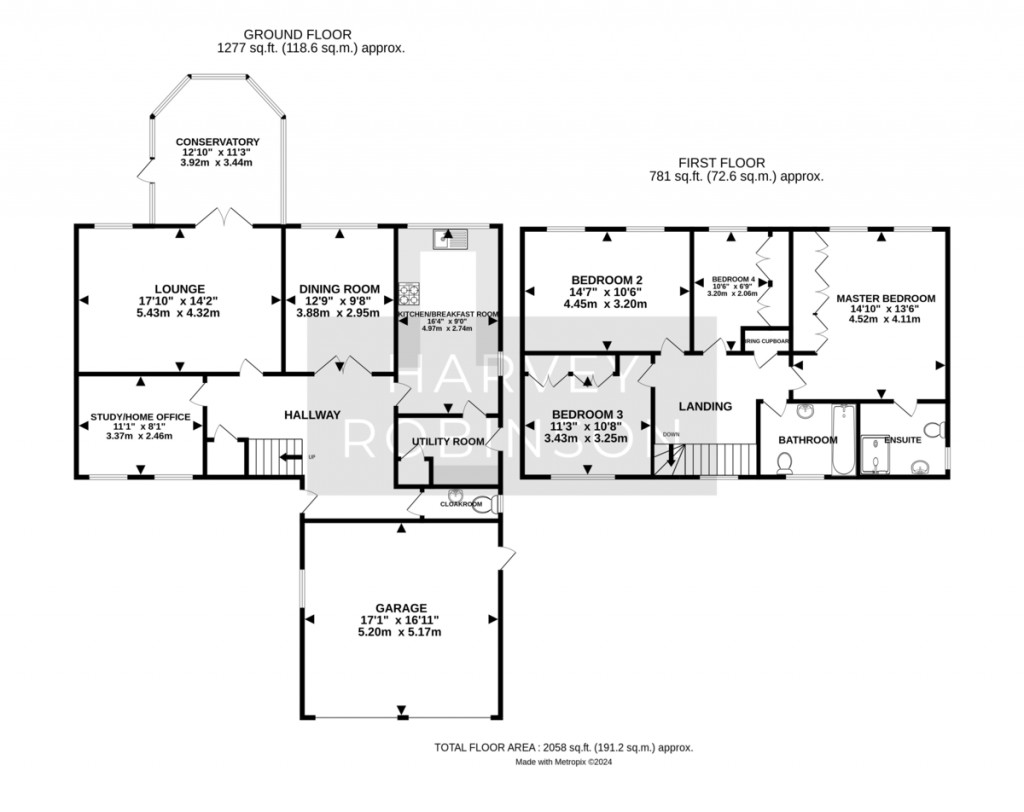 Floorplans For St Georges Close, Brampton