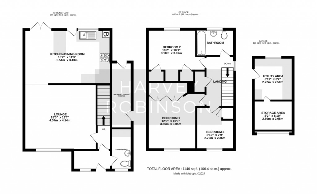 Floorplans For Evans Close, Brampton