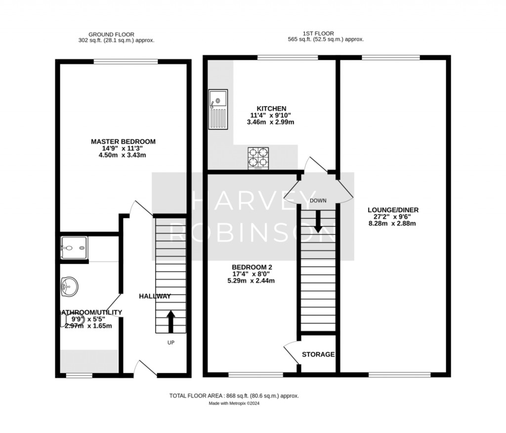 Floorplans For Ingram Street, Huntingdon