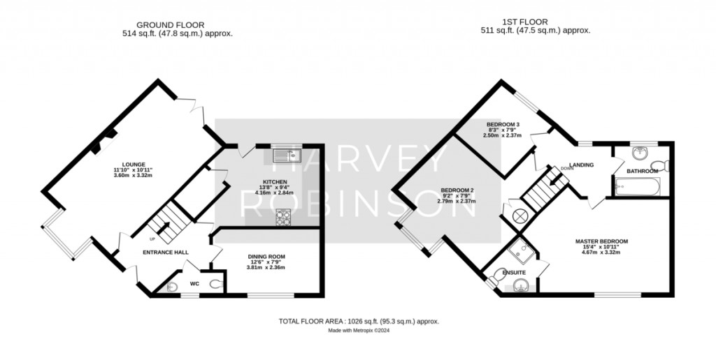 Floorplans For Cromwell Drive, Hinchingbrooke