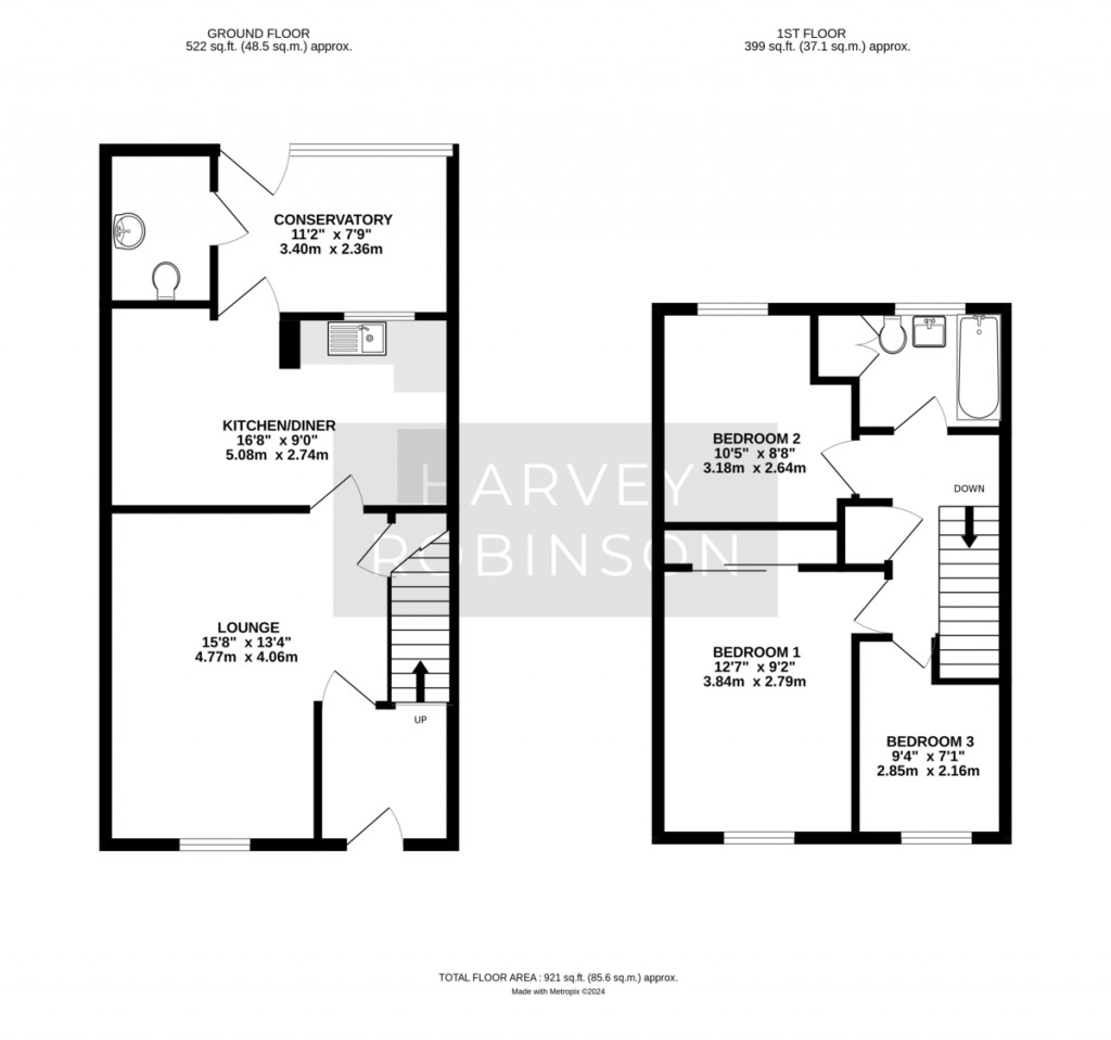 Floorplans For Pepys Road, St Neots