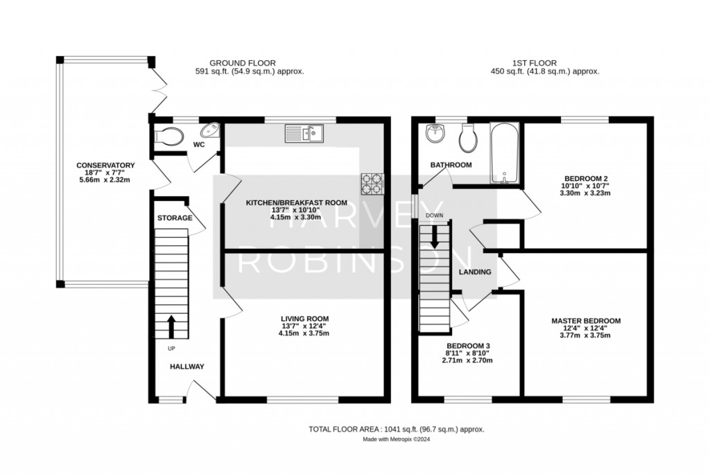 Floorplans For Royston Avenue, Spaldwick