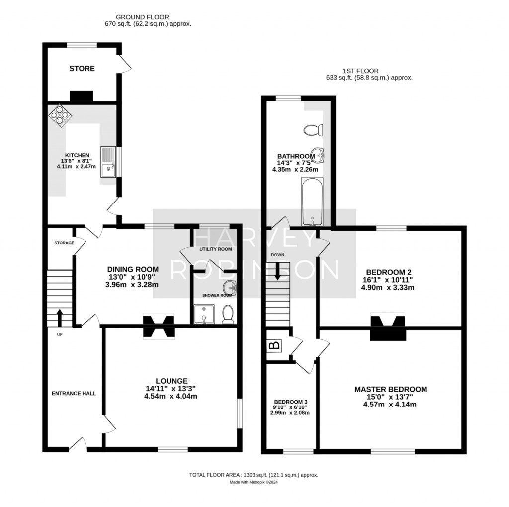 Floorplans For Huntingdon Road, Brampton