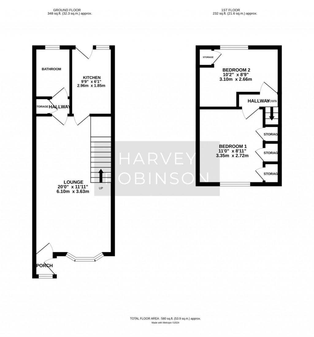 Floorplans For School Lane, Fenstanton
