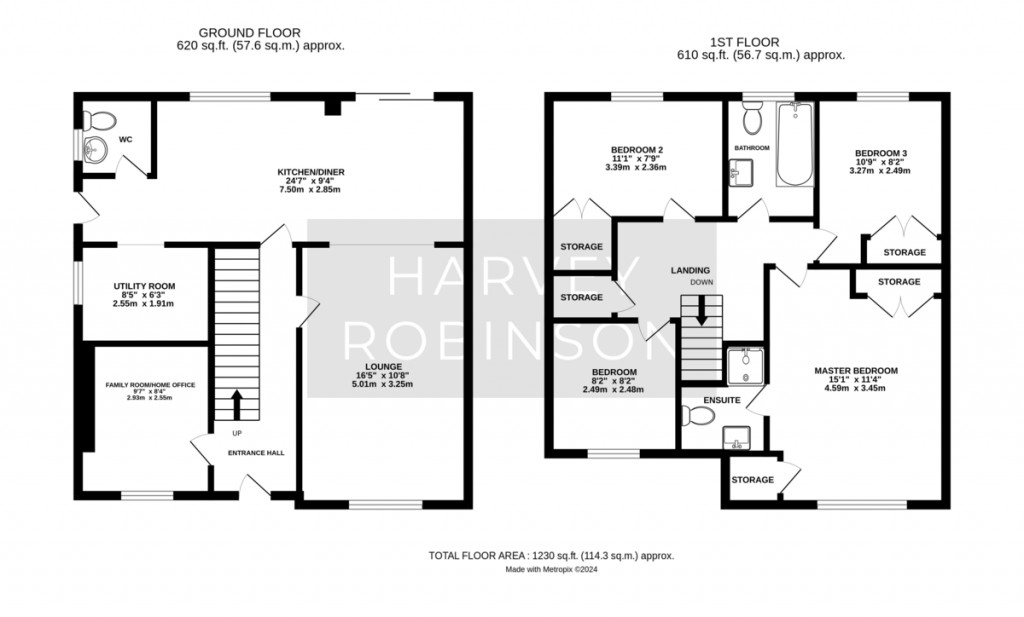 Floorplans For Sparrowhawk Way, Hartford