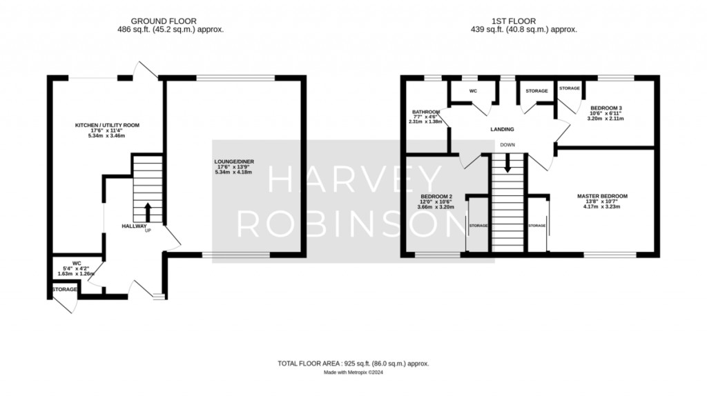 Floorplans For Churchill Avenue, Wyton