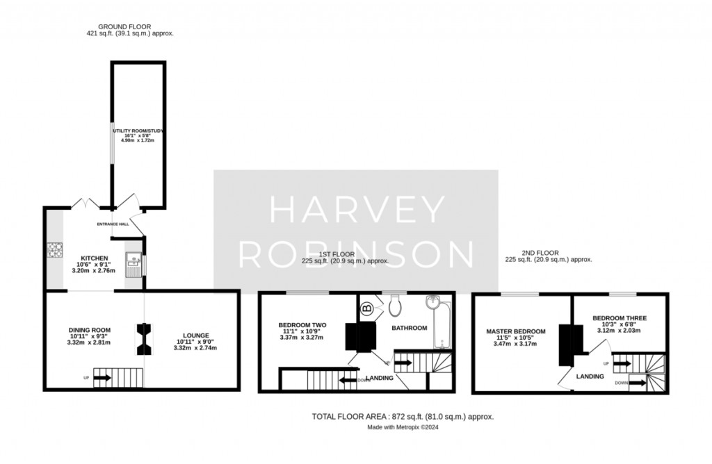 Floorplans For Castle Hill Court, Huntingdon