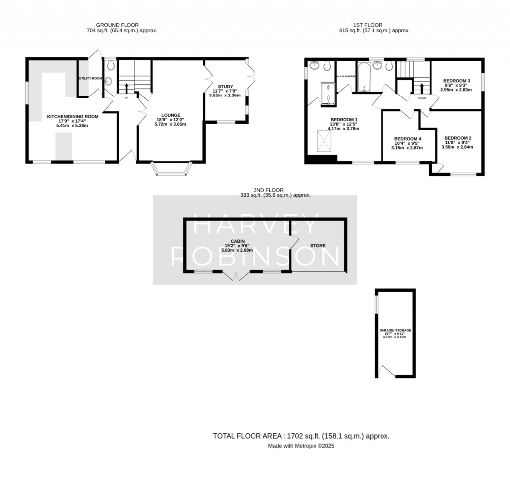 Floorplans For Byfield Road, Papworth Everard