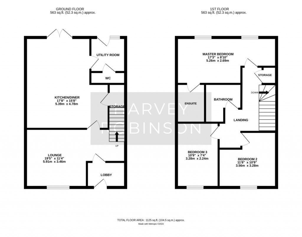 Floorplans For High Street, Swavesey