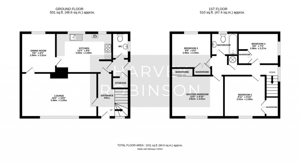 Floorplans For Williams Close, Brampton