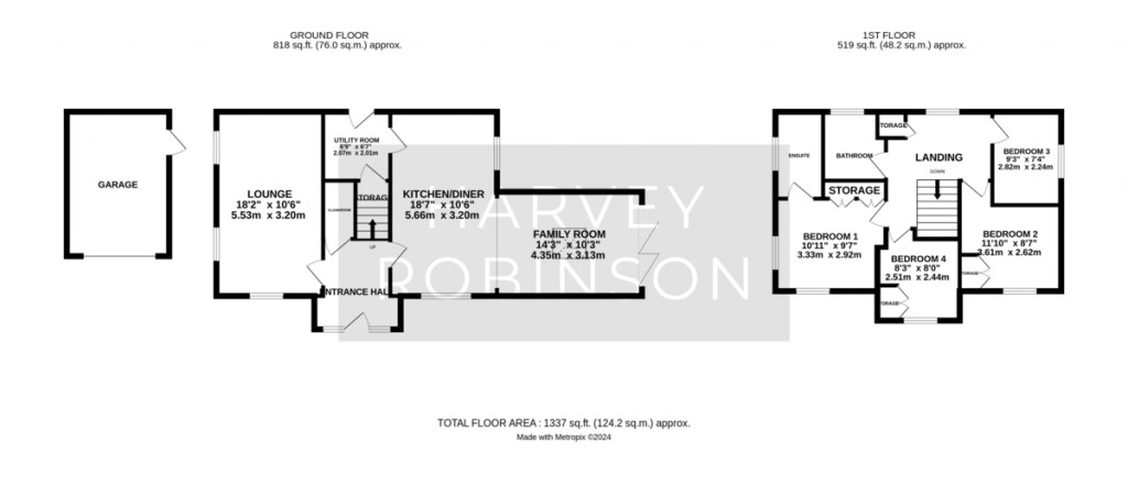Floorplans For Wrights Way, Fenstanton