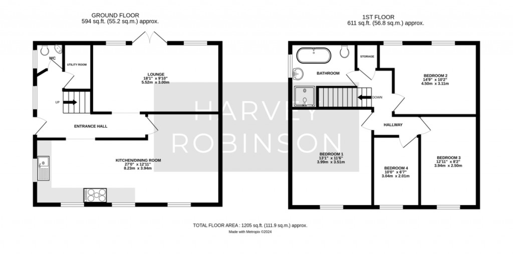 Floorplans For Russell Street, St Neots