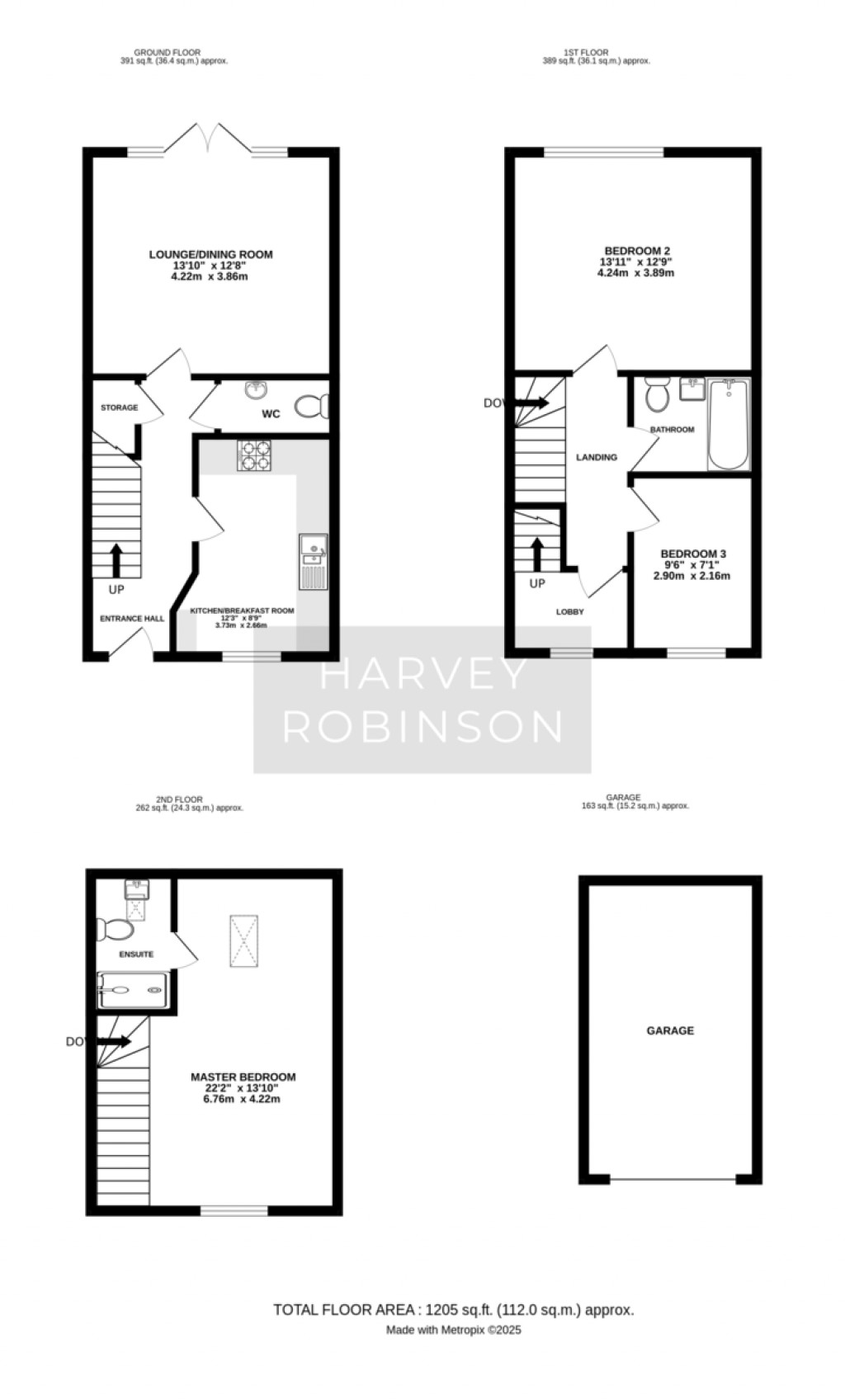 Floorplans For Tate Drive, Biggleswade