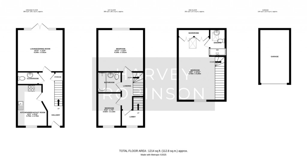 Floorplans For Walker Mead, Biggleswade