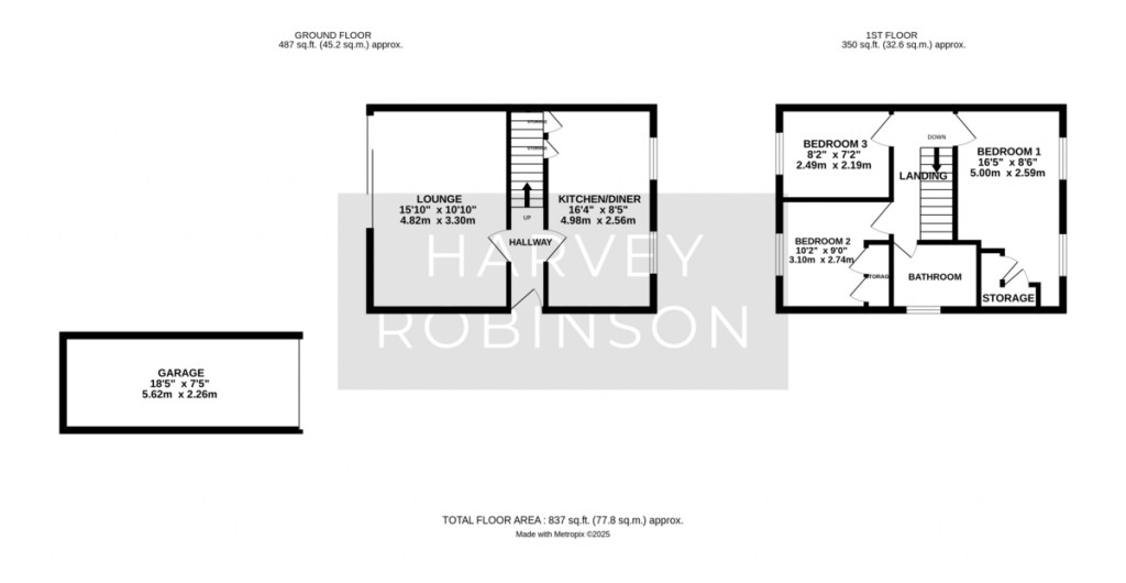 Floorplans For Teal Close, St. Ives