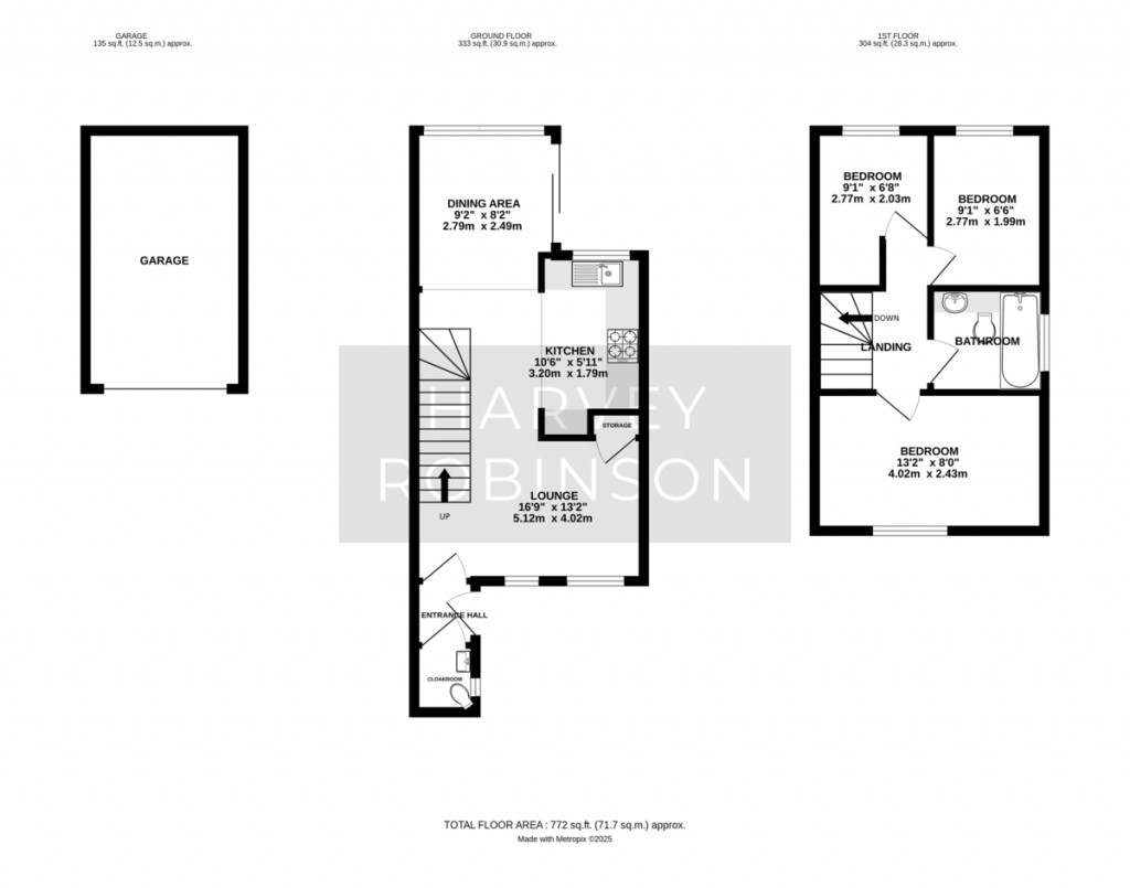 Floorplans For Franklin Road, Biggleswade