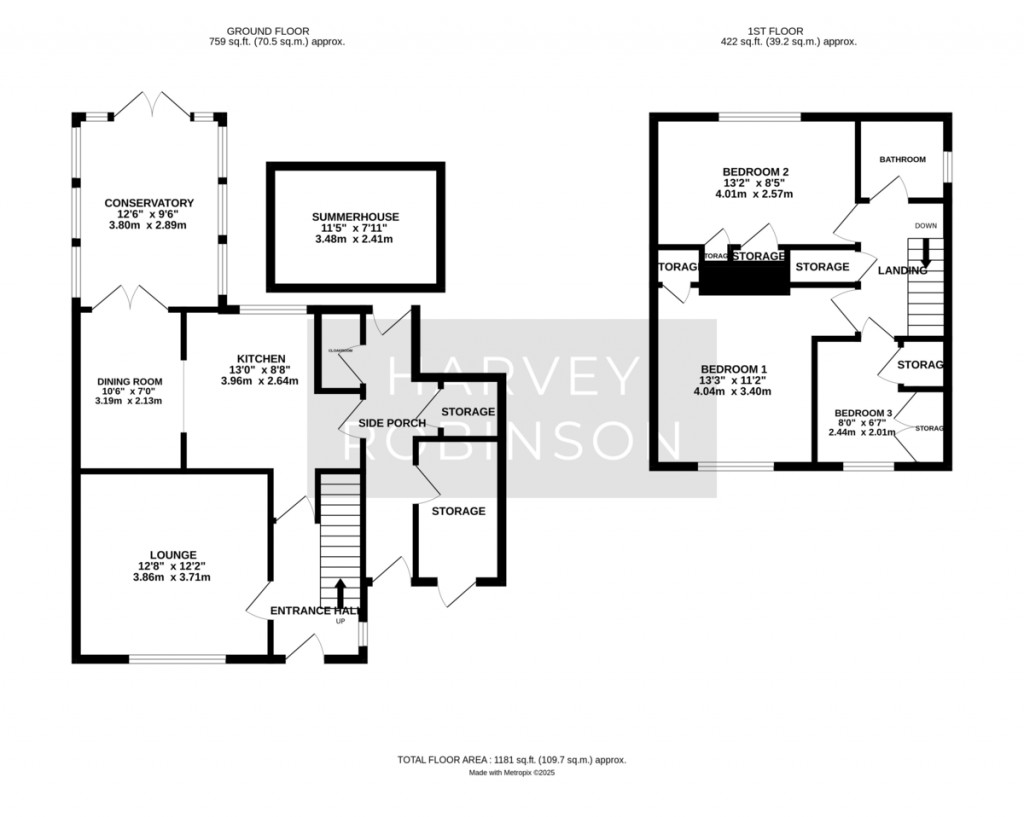 Floorplans For Cooks Drove, Earith