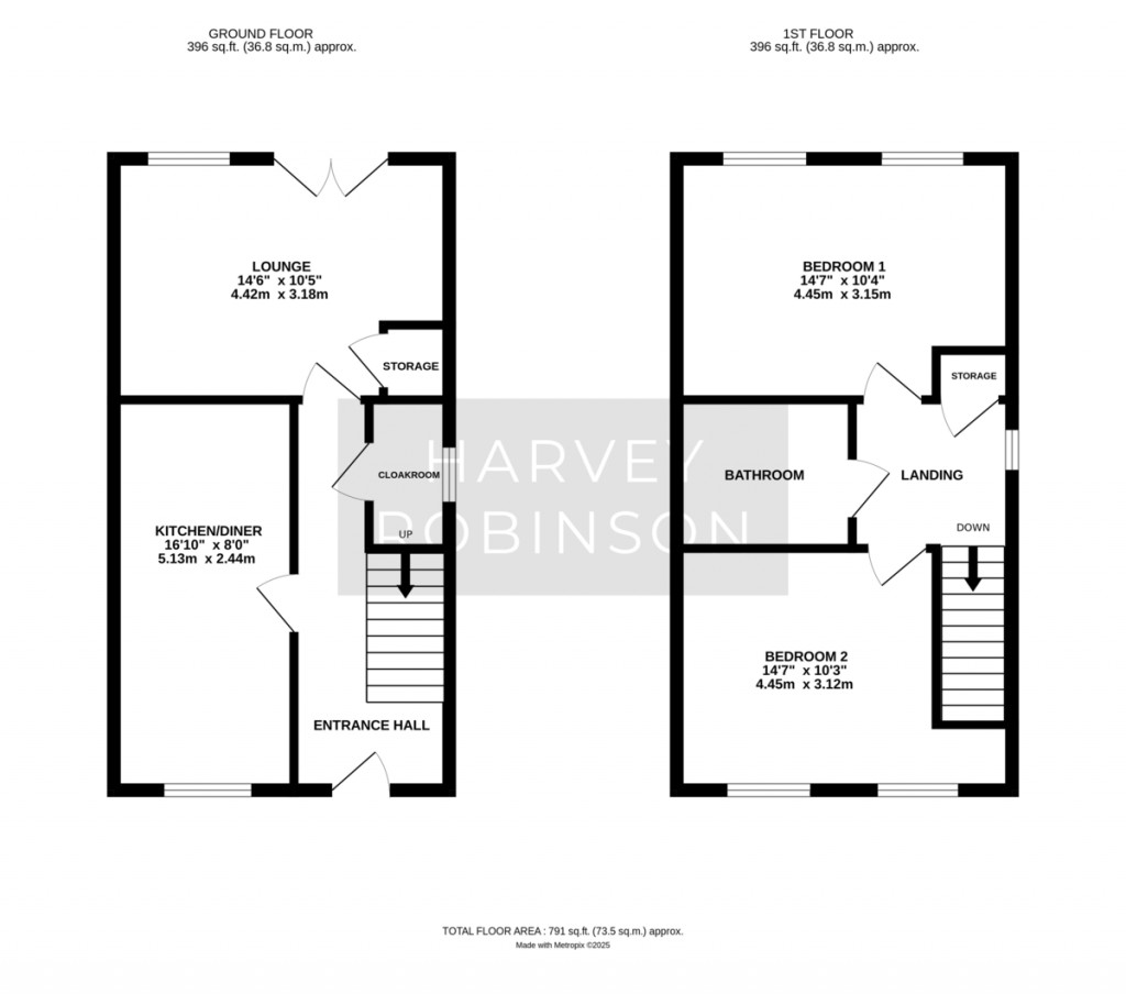 Floorplans For Burgess Close, Swavesey