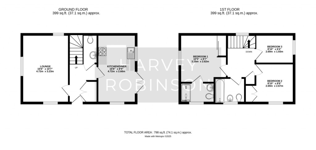 Floorplans For Arrowhead Avenue, St. Neots