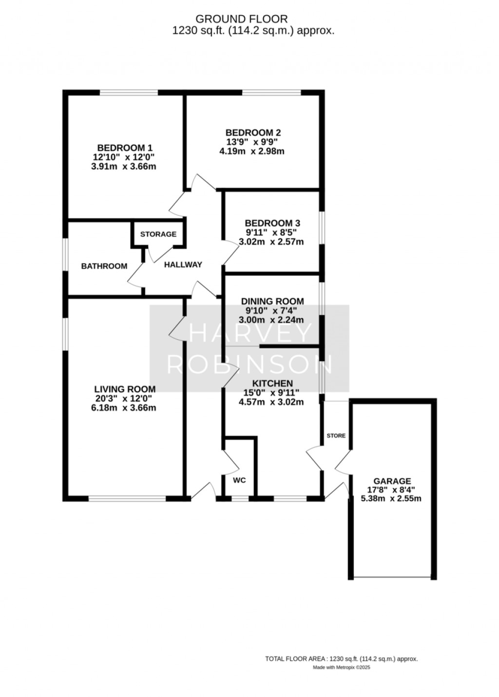 Floorplans For Meadow Lane, Earith